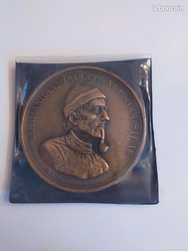Médaille En Bronze - Jean-Yves Cousteau - Collection