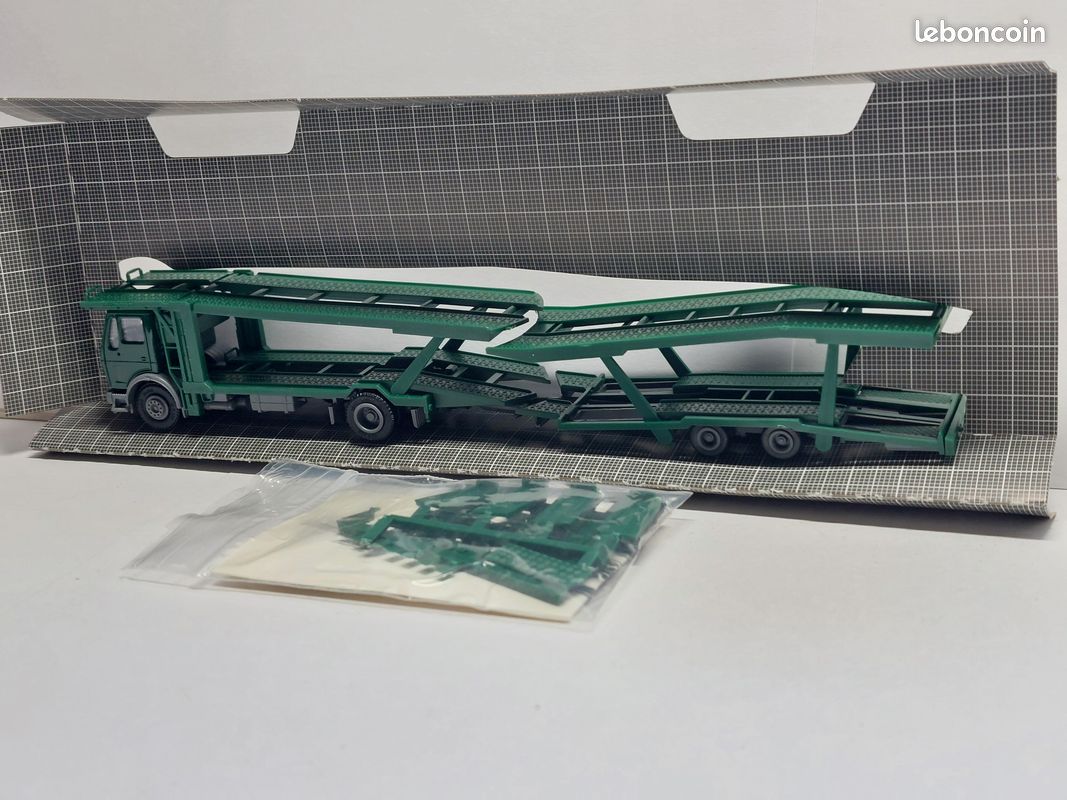 Kit Modèle Réduit Herpa 1:87 - Remorque 5 Essieux Service De Pièces Suède - Réf. 085960 - Neuf