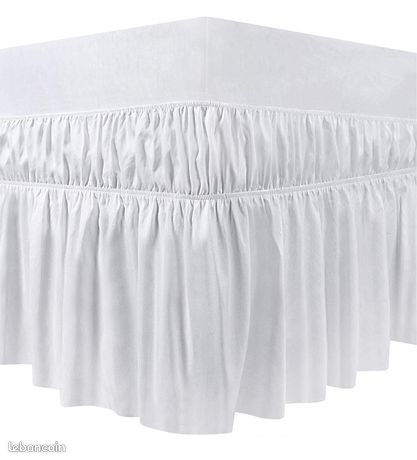 Jupe De Lit Queen 100% Coton VHC - Style Plaid Coloré