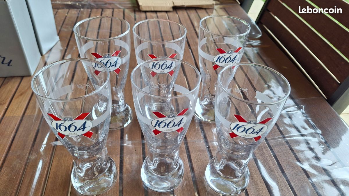 Lot 6 verres à bière (image 1)
