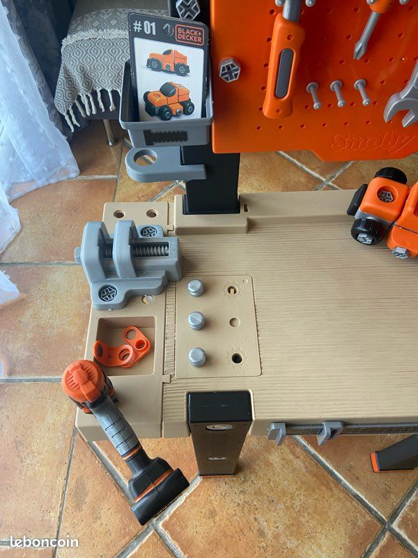 Smoby - Black+Decker - Etabli Bricolo Center - Jouet Bricolage Enfant (image 2)