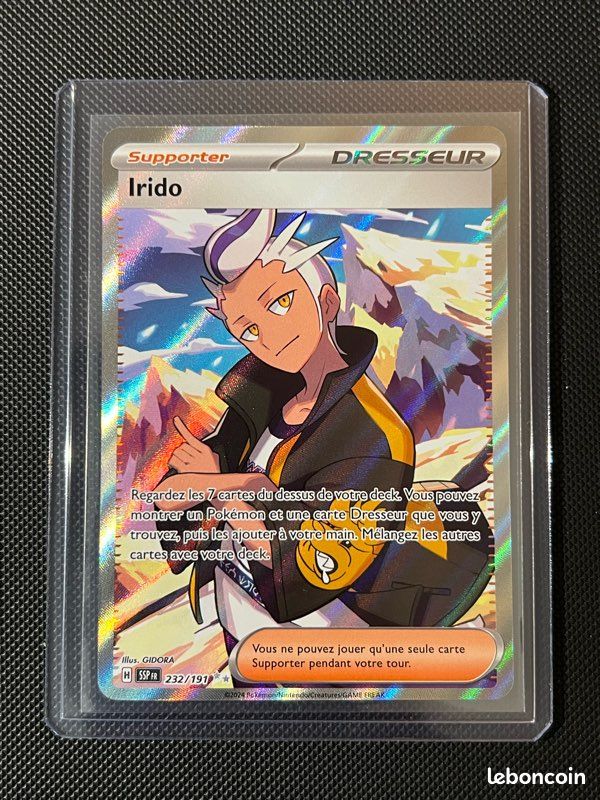 Carte Pokemon Irido Full Art 232/191 EV08 Étincelles Déferlantes FR