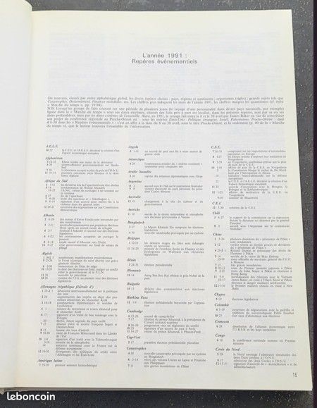 Encyclopaedia Universalis- Edition 1992 - livre sur l'année 1991 (image 10)