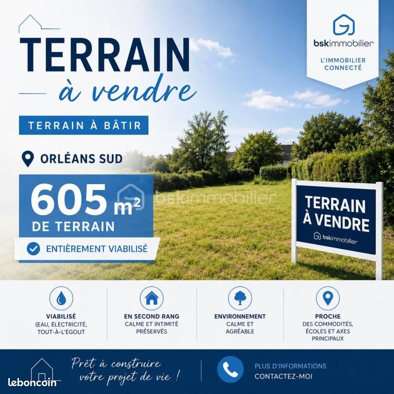 Terrain 605 m² Orleans · à Orléans · 149 900 €