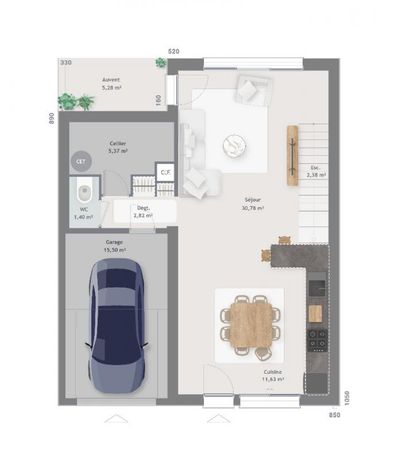 Maison a louer bagneux - 6 pièce(s) - 105 m2 - Surfyn