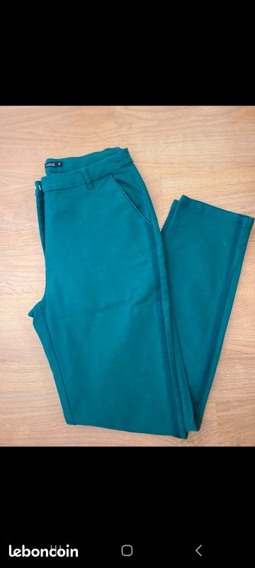 Pantalon vert Trend (image 1)