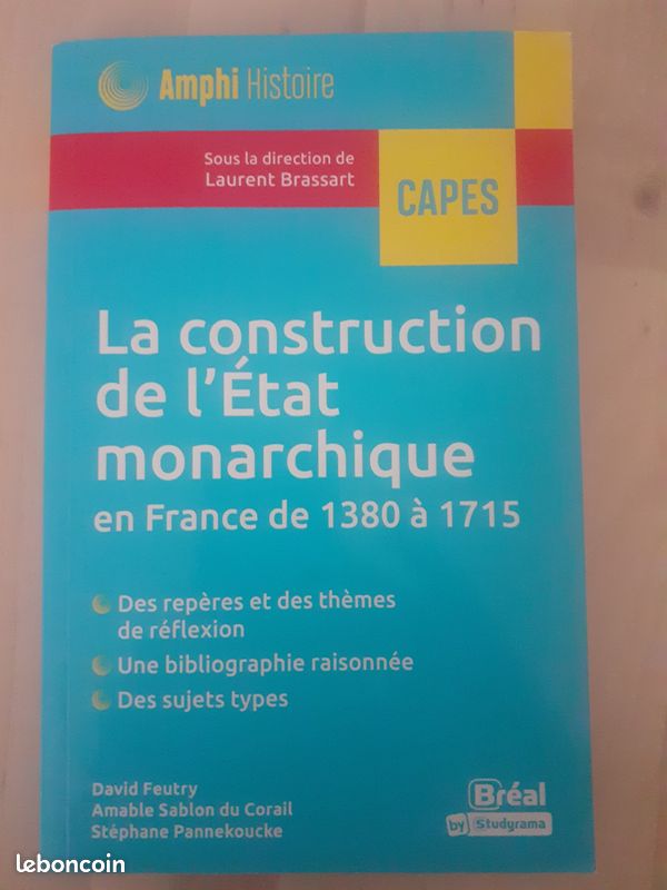 "La construction de l'Etat monarchique en France de 1380 à 1715", Amphi Histoire (image 1)