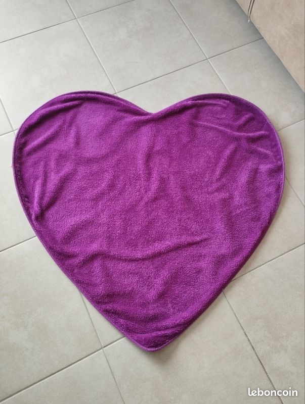 Tapis de prière couple en forme de coeur argenté - Coeur de Medine