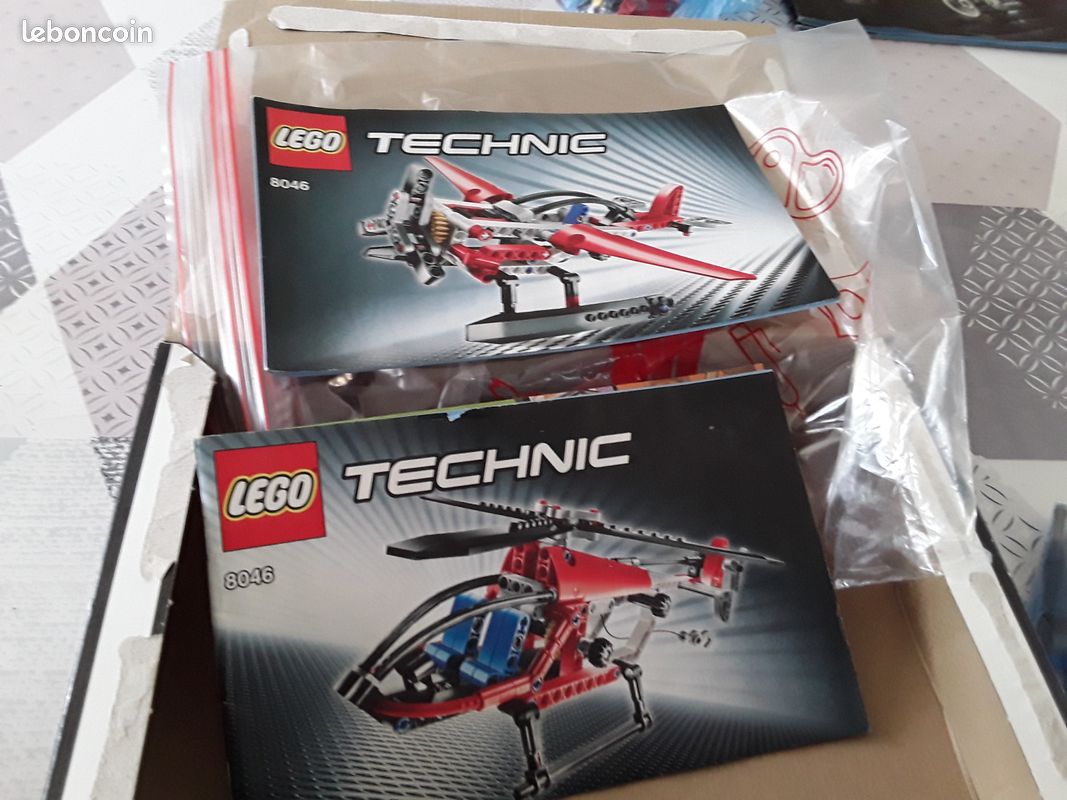 Lego technic 8046 double lego hélicoptère et avion - Jeux & Jouets