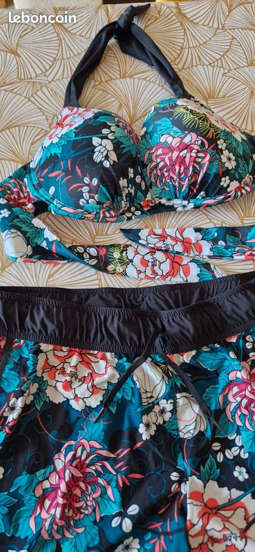 Ensemble pièces maillot de bain short décathlon 95 D et bas 46