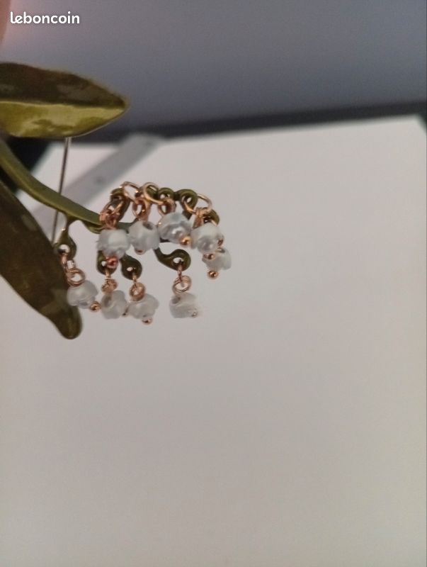 Broche Vintage Années 50/60 Motif Pampres De Vigne - Occasion (état à Vérifier)