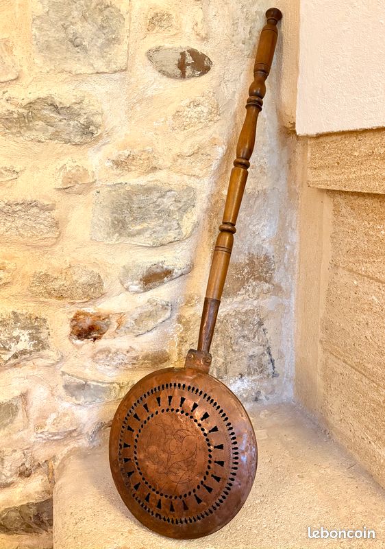 Bassinoire / Chauffe lit en cuivre (image 1)