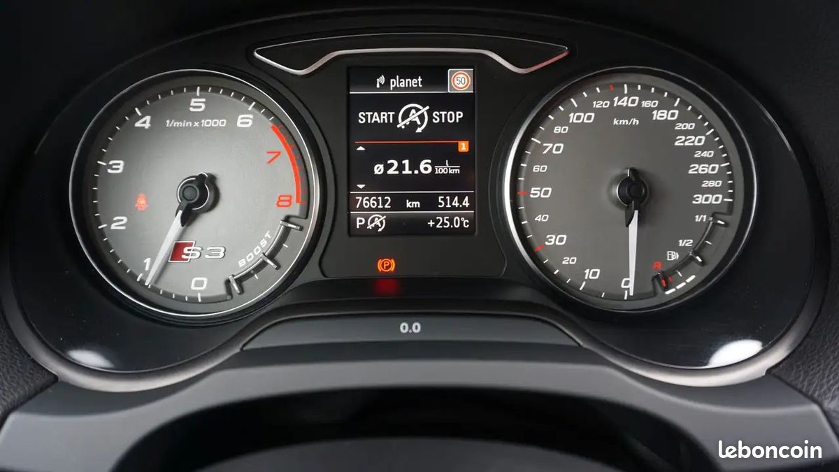 Audi S3 SPORTBACK 2.0 TFSI QUATTRO 300 CH BVA - B&O CAMÉRA D'AIDE AU STATIONNEMENT SELLERIE CUIR ... (image 25)
