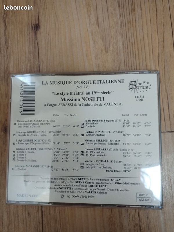 La musique d'orgue Italienne, Massimo Nosetti, Valenza (image 2)