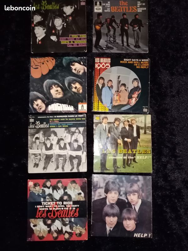 45 t les beatles - lot de 8 disques (image 1)