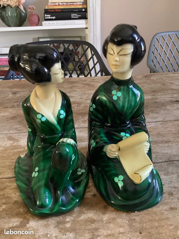 Paire de statues en Céramique signé Léo PAGLIAI 1950 (image 7)