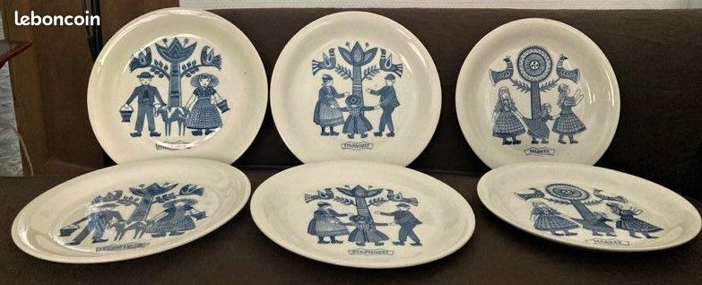 Assiettes ancienne porcelaine (image 1)