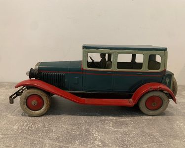 Vieux Camion Grue CR Charles Rossignol – Jouet Tôle Pompier/dépanneuse – Pièce De Collection France