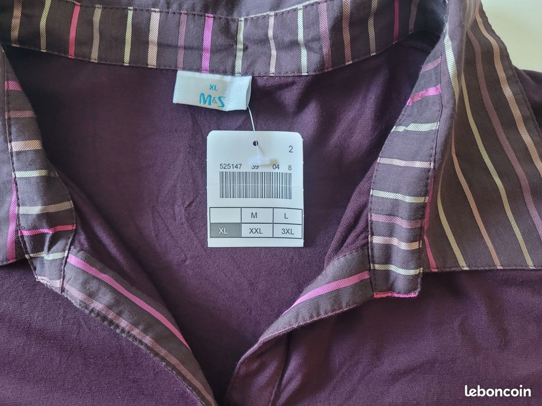 Chemisier Longues Manches Marks & Spencer - Coton - Taille 10 - Neuf Avec étiquettes