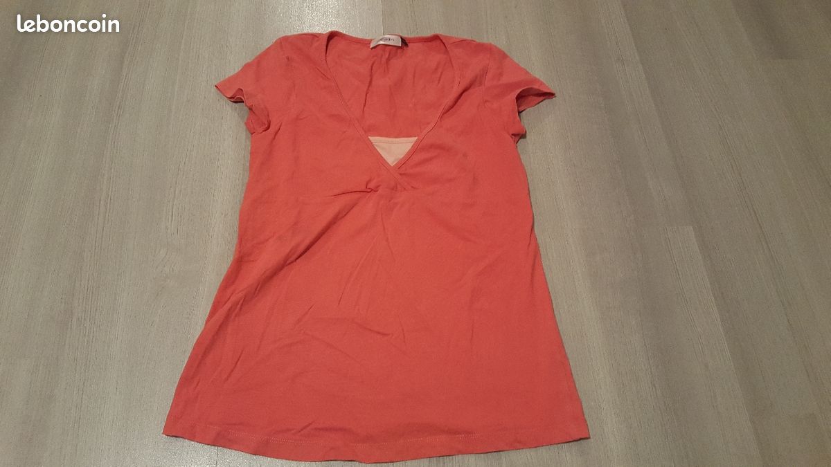 Lot de 2 T shirt léger corail taille 36/38 (image 3)