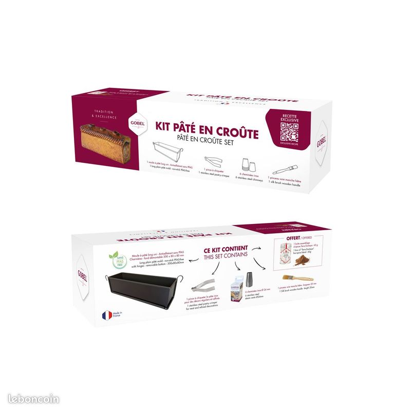 Neuf Kit Moule à Pâté Croute en croûte, gobel tellier (image 2)
