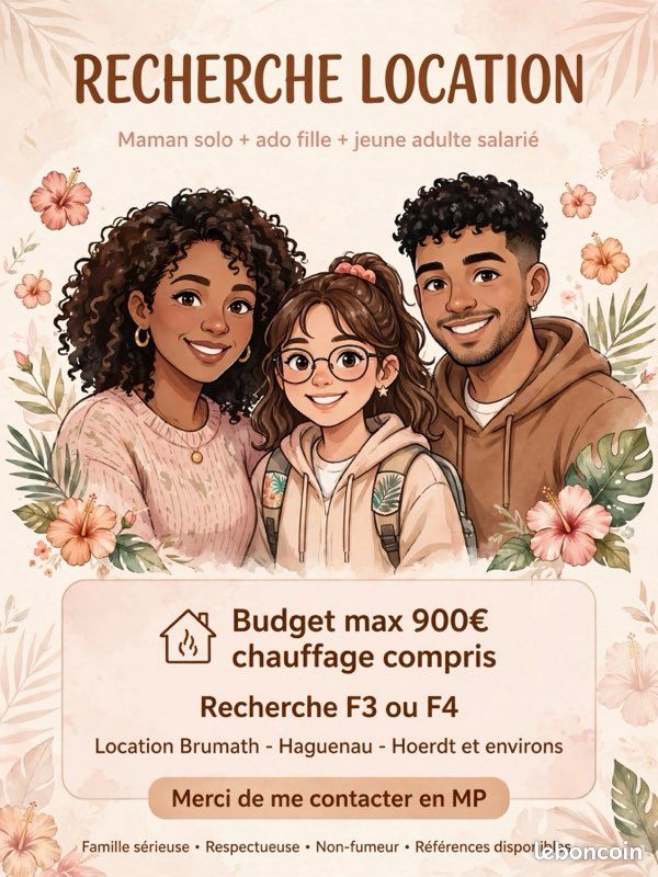 Appartement 3 pièces 60 m² · à Brumath · 60 m² · 810 €/mois