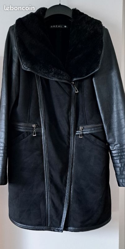 Manteau noir Patrice Bréal 40 (image 1)