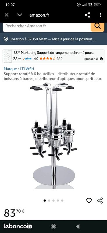 Navaris Distributeur De Boissons Avec Robinet Et Support – Bocal En