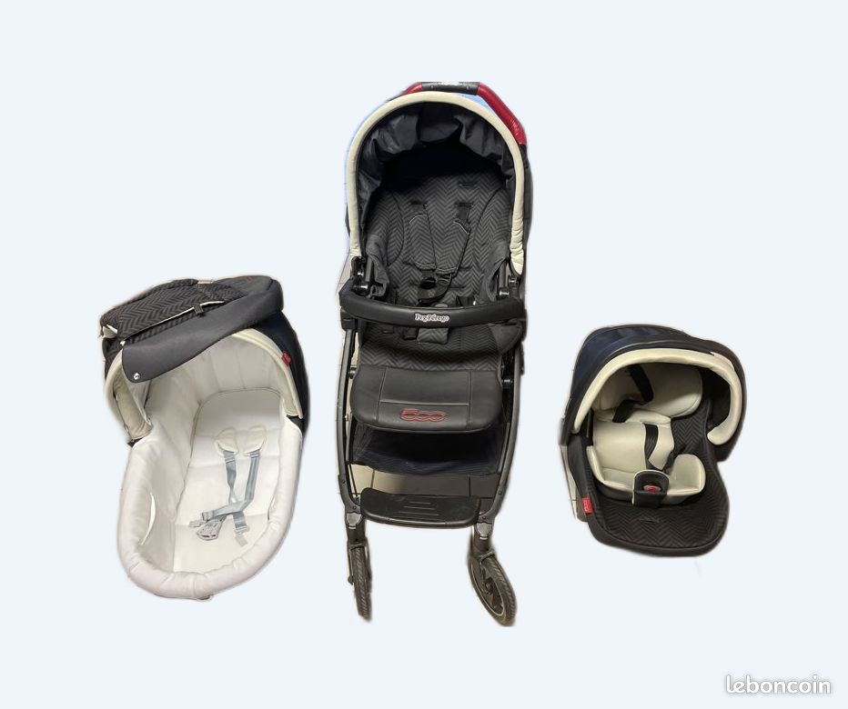 Poussette peg perego Fiat 500 et nacelle Équipement bébé
