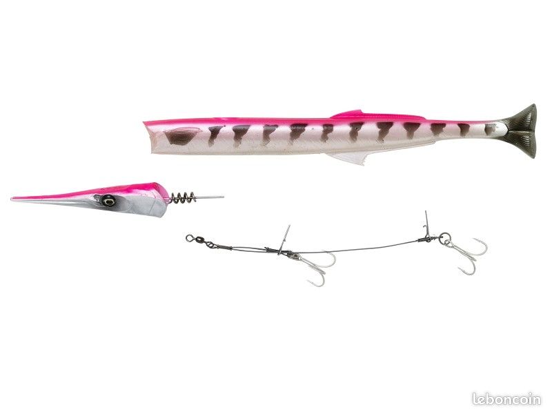 Kit Leurres Souples Armés Savage Gear 3D Line Thru Needlefish Pulse 30cm (image 2)