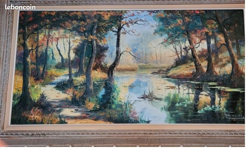 Peinture à l'huile Jean HANNEDOUCHE (image 2)