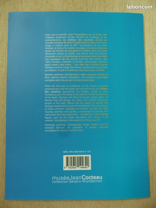 Catalogue d'exposition Jean Cocteau, le château des mystères (image 2)