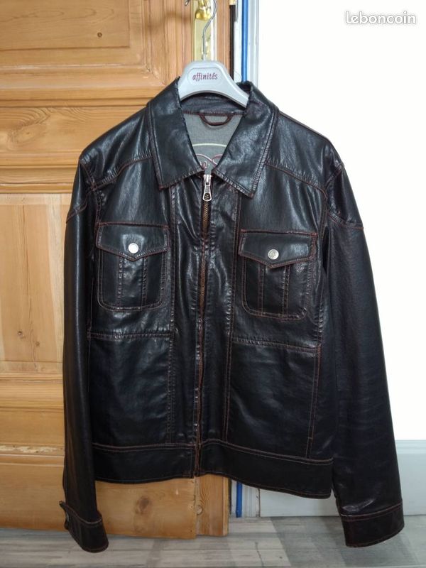 Veste Sky simili cuir, taille M Homme (image 1)
