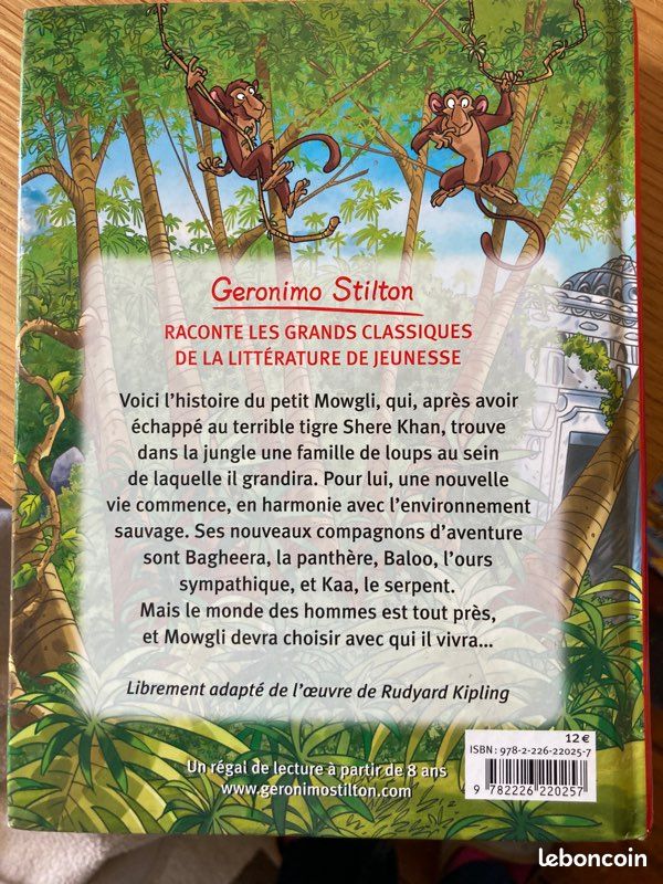 Livre Geronimo Stilton La vie de la jungle (image 2)