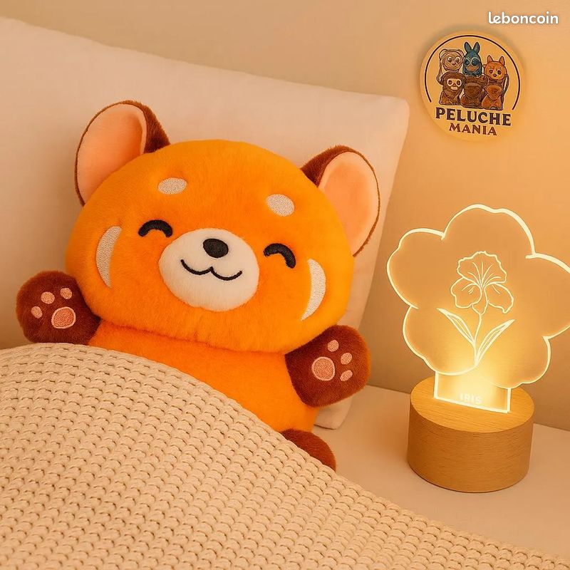 JOUET] Peluche Panda Roux Kawaii – Doudou Apaisant avec