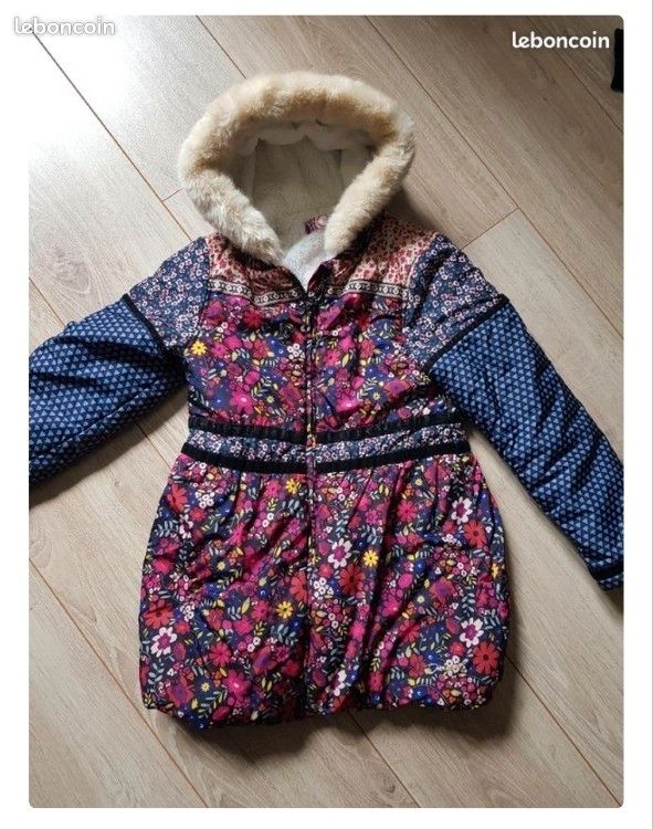 Gilet Avec Capuche Desigual Taille 11-12 Ans - Multicolore, Acrylique - Occasion Très Bon état