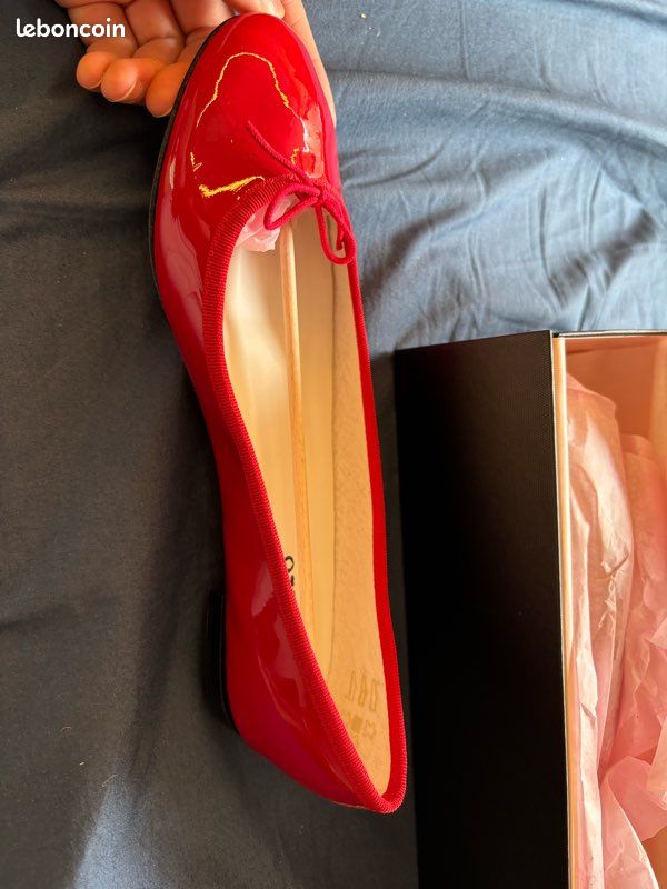 Ballerines Cendrillon rouge Repetto neuve (image 4)