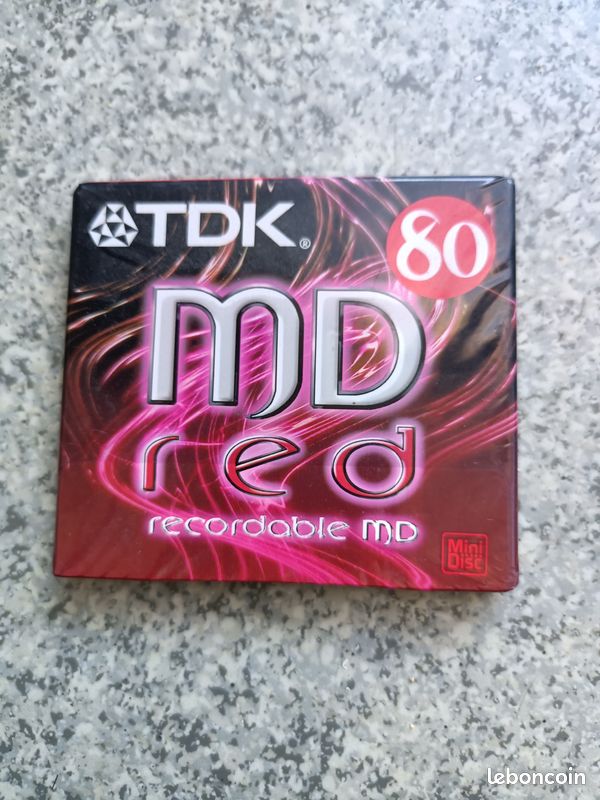 Minidisque TDK MD-RXG - 74 Minutes, Enregistrable, Hi-MD Compatible