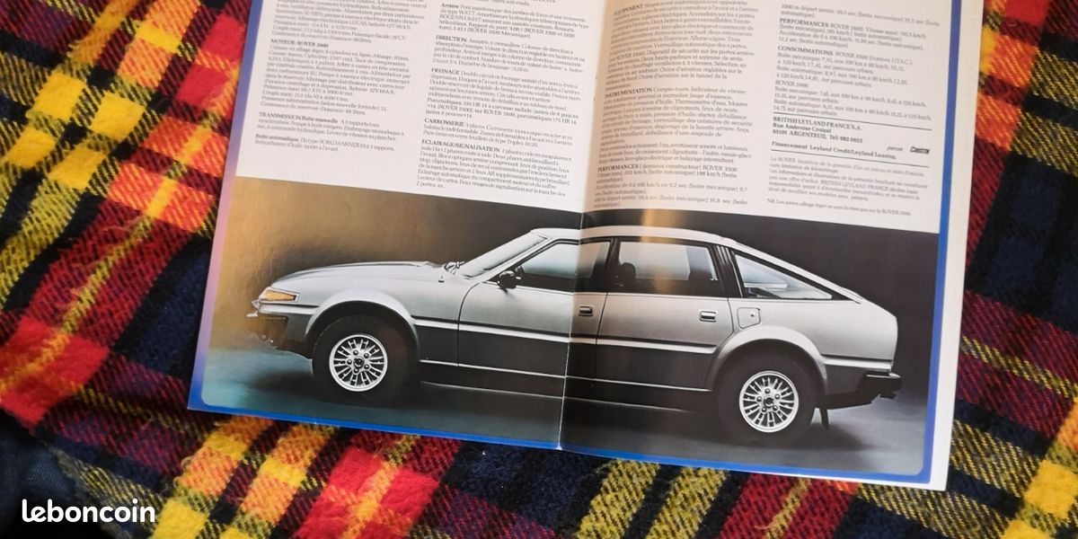 Brochure Rover 3500 et 2600 SD1 (image 2)