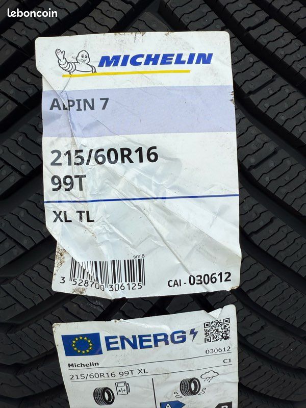 Michelin alpin 7 215/60r16 99t xl (image 3)