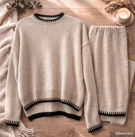 Pull Fin été Cop Copine - Maille Rose Pâle Ajustée - Taille M - 100% Viscose