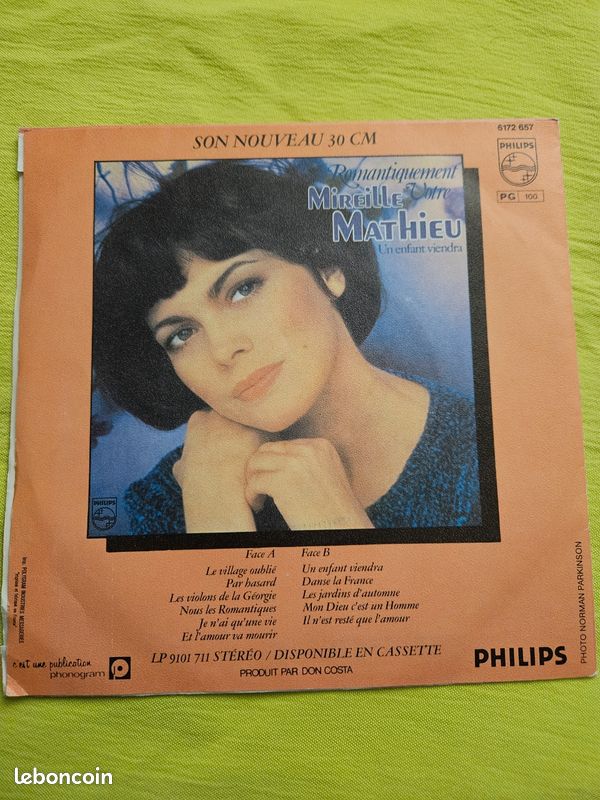 45t Mireille Mathieu un enfant viendra (image 2)