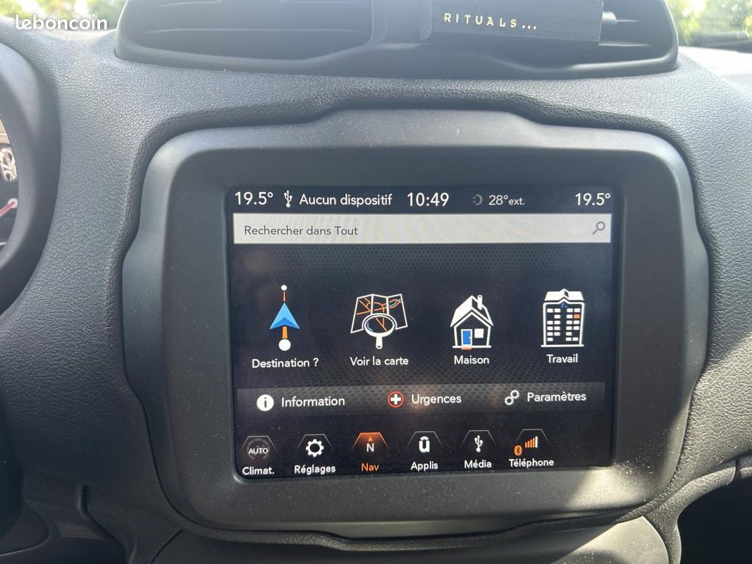 JEEP RENEGADE 1.3 GSE T4 - 150 - BVR 4x2 Limited - CAMERA DE RECUL- BOITE AUTO- ENTRETIENS CONCESSIONS (image 18)