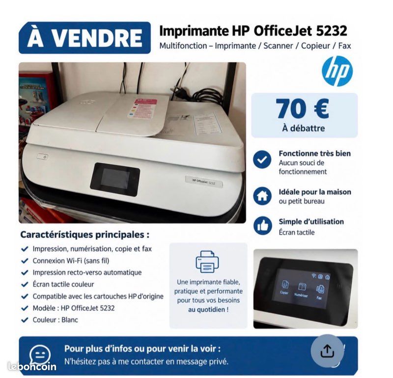 Imprimante HP office jet 5232 (image 1)
