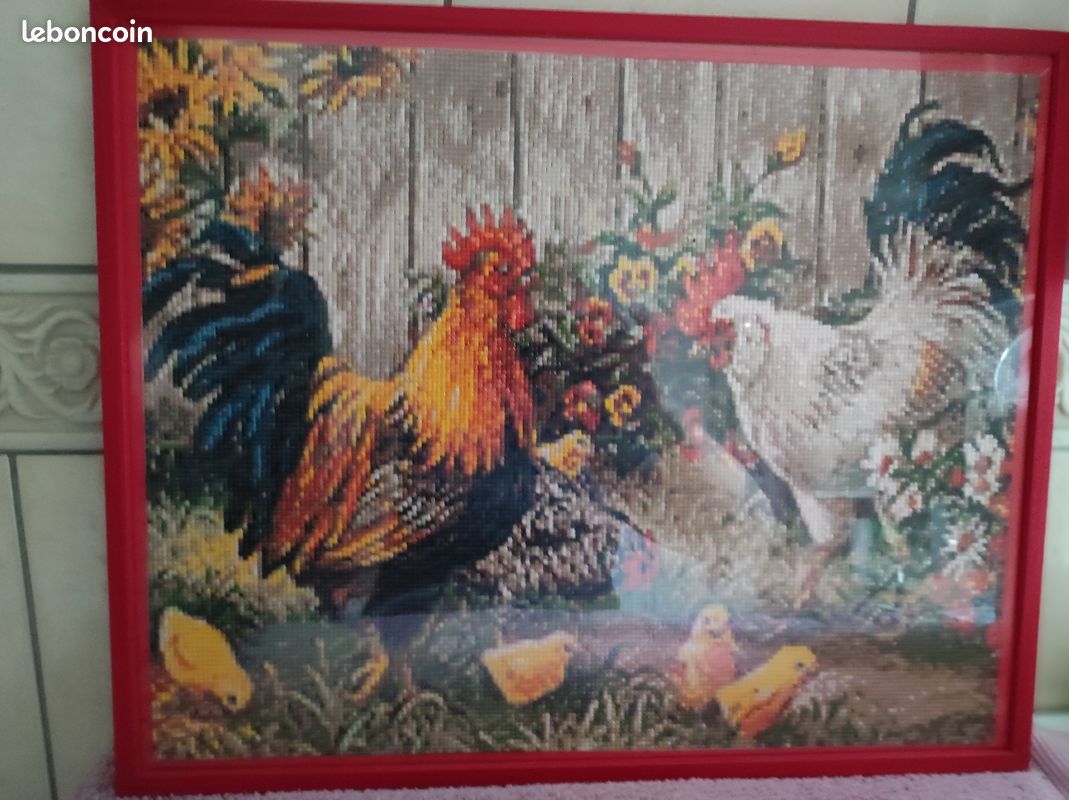 Motif de broderie machine poulet