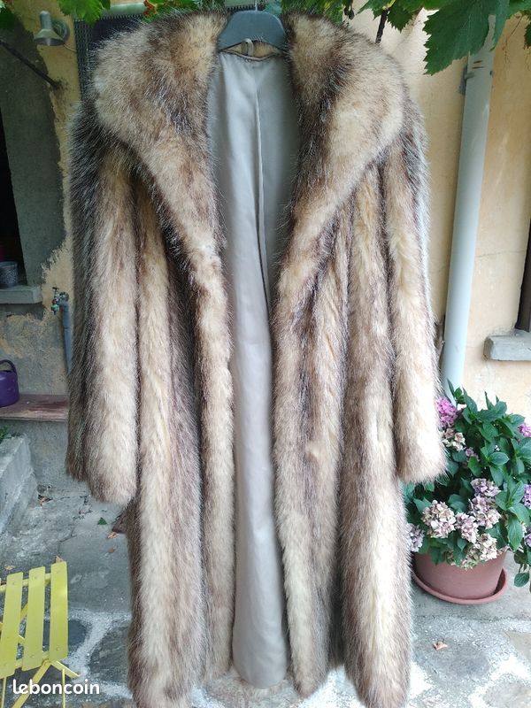 Manteau long fourrure (image 1)