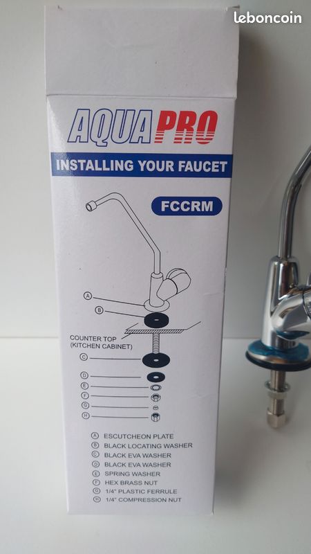 Robinet eau pure de purificateur d'eau sous évier Doulton ou osmoseur (image 7)