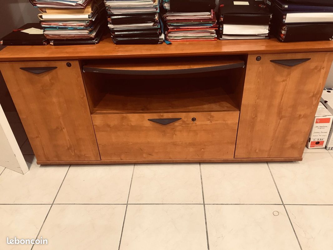 Meuble bas avec tablette bureau d’appoint (image 2)