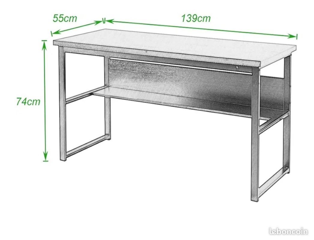 Bureau ou Grande console Col. Noir (image 4)