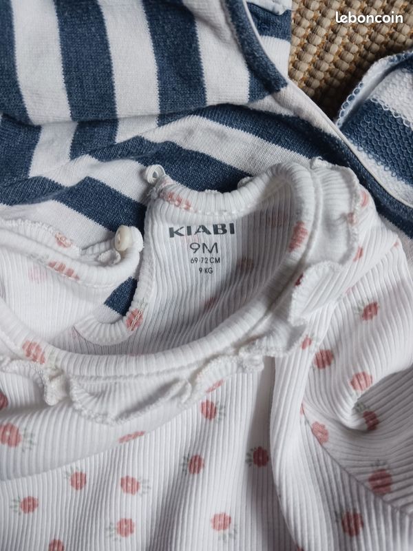 Ensemble 3 robes bébé fille 9 mois (image 3)